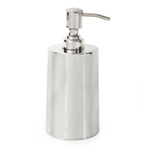 Stainless Steel Lotion Dispenser, Silver Metal